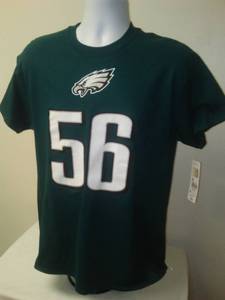 lot 32 image: PHILADELPHIA EAGLES T - SHIRT LONG, MENs MEDIUM