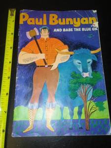 lot 77 image: PAUL  BUNYAN and Babe the Blue Ox Book. RARE