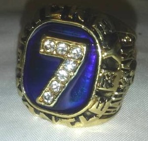 lot 140 image: MICKEY MANTLE Hall of Fame Ring HOF