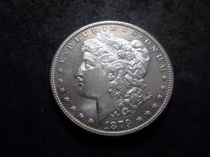1879 S  Morgan Silver Dollar Reverse Of 1878