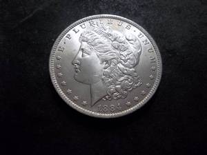 1884 O Morgan Silver Dollar