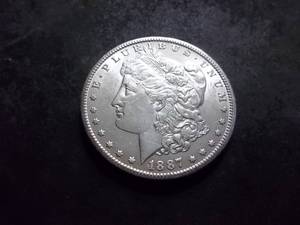 1887 S Morgan Silver Dollar