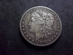1892 S Morgan Silver Dollar