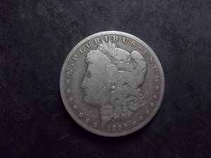 1895 O Morgan Silver Dollar
