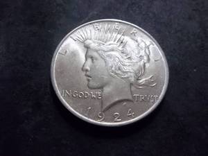 1924 Peace Silver Dollar