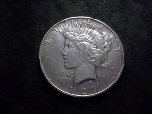 1927 D Peace Silver Dollar