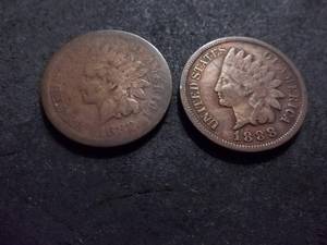 1882, 1888 Indian Head Cents