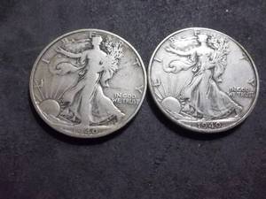 1940, 1940 S Walker Half Dollars