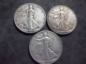 1946 P,D,S Walker Half Dollars