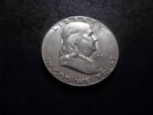 1953 S Franklin Half Dollar