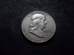 1959 D Franklin Half Dollar