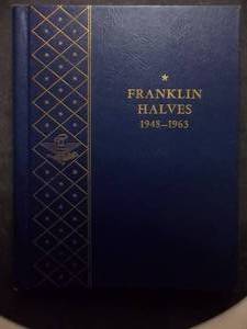 Franklin Half Dollar Album 1948-1963 With Protective Sliders (Like New)