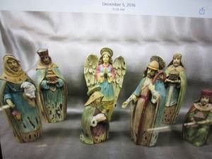 New 7 Pc Nativity Set...
