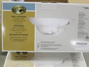 2 Hampton Wall Sconces with faux Al...