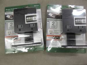 2 each 2Outlet Surge protector with...