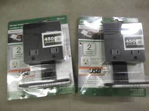 2 each 2Outlet Surge protector with...