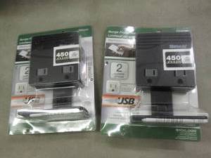 2 each 2Outlet Surge protector with...