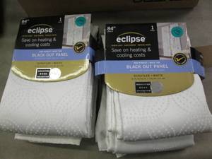 2 - 84 inch Eclipse Black Out Curta...