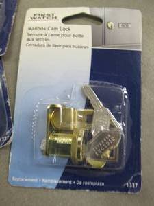 5 Mailbox Cam Locks Retail $11.85e...