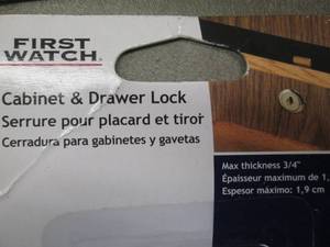 4 Cabinet & Drawer Locks Retail $5....