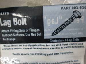 14 - 4pk Lag Bolts Retail $9.46pk...