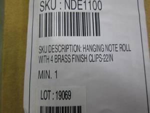 22 inch Note Roll Memo Board Retail...