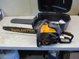 lot 3 image: Poulan Pro 20 Chain saw wcase. Brand New Never Used. Great Xmas Gift