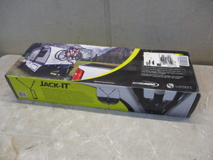 lot 4 image: Jack-IT Tongue Jack RV 2 Bike Storage Rack- New in box