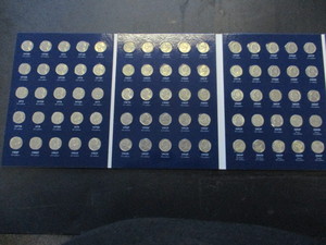 lot 9 image: 1970-2015 lot of (96) Jefferson Nickles in a nice Warmans Hardcover Folder