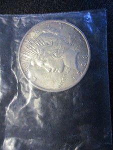 lot 16 image: 1923 Peace Silver Dollar