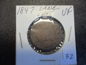 lot 32 image: 1847 Large Cent