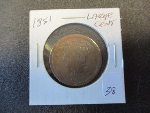 lot 38 image: 1851 Large Cent