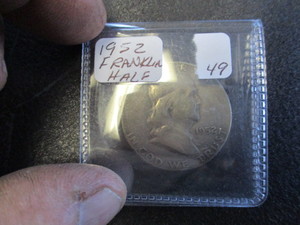 lot 49 image: 1952 Silver Franklin Half Dollar