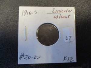 lot 67 image: 1910-S FINE Lincoln Cent