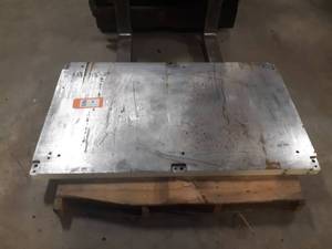 lot 4 image: 2 Thick Steel Plate 53 x 31 - Would Make a Good Welding Table