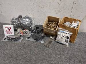 lot 174 image: Rubber Lined Clamps, Cable Clamps 14 NPT Pipe Nipples (Loc. S40)