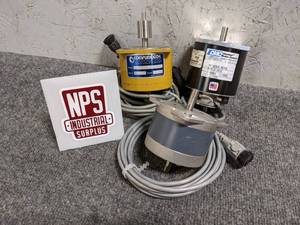 lot 100 image: (3) Stepper and Servo Motors (Loc. S37)