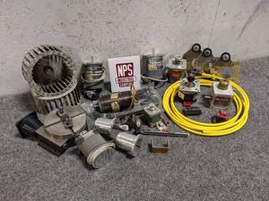 lot 107 image: Box of Stepper Motors  Parts and More (Loc. S35)