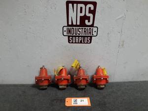 lot 21 image: (4) CASH-ACME Pressure Reducing Valves (Loc. S46)