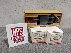 lot 112 image: (3) NEW Vexta OMC Stepper Motor w Gearboxes (Loc. S37)