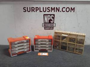 lot 17 image: (3) Parts Organizers w Hardware (Loc. S37)