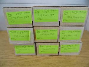 lot 12 image: 9 Boxes of NFL Cards