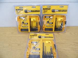 lot 26 image: Lot of 3 DeWalt Rapid Load Sets