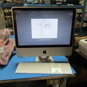 lot 70 image: APPLE I-Mac All in One  Tested Working wkeyboard Intel Core 2 Duo E8335  2.66GHz