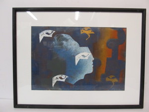 lot 41 image: Framed Original Abstract Painting