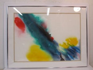 lot 157 image: Original Abstract Watercolor Art signed Gail Gilmore
