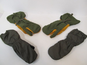 lot 253 image: 2 Pair of Quality Cold Weather Winter Military Style Chopper Gloves wTrigger Fingers