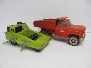 lot 275 image: Vintage TONKA Dump Truck & Road Paver