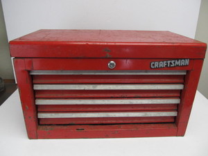 lot 312 image: Heavy Duty CRAFTSMAN Tool Box FULL of Tools