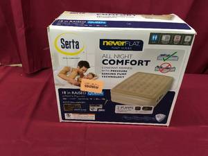 Serta 18 In. Raised Queen Sized Air Mattress